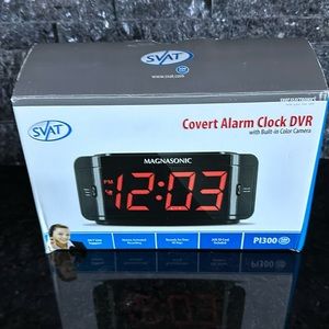 SVAT Covert Alarm Clock, covert DVR disguised as a clock radio! Worked great!!!!